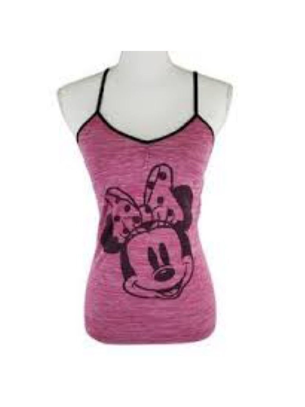 Disney Minnie Mouse Girls Graphic Pink Cami Tank Top Size Large (12-14)